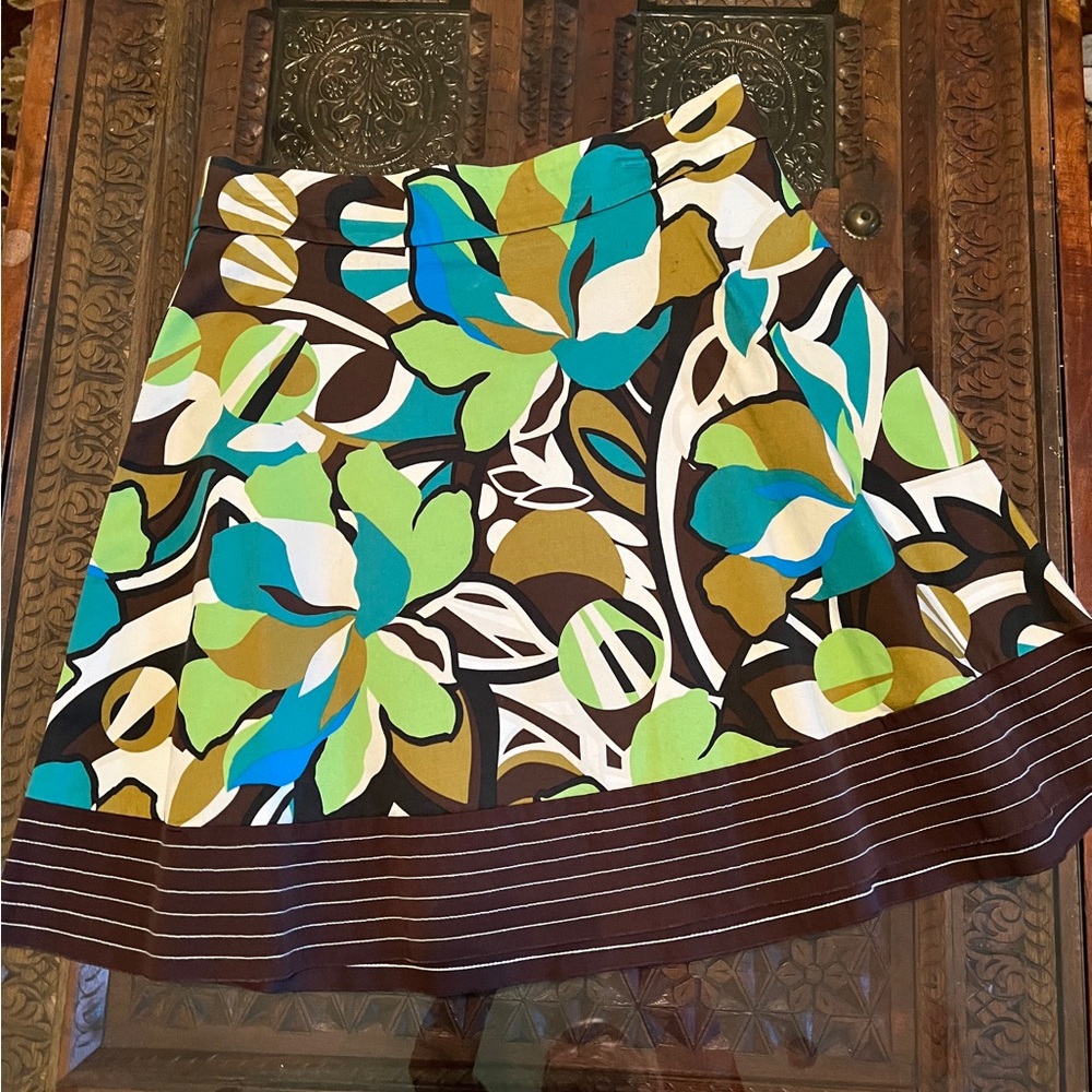 Vintage My Michelle FALL Floral Print Skirt Y2K 90s Sz 11